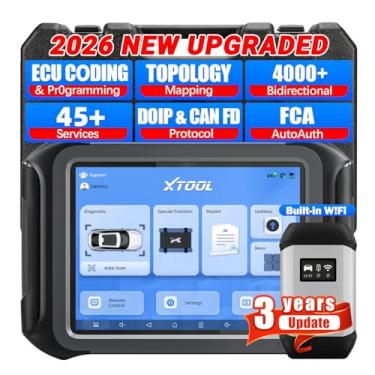 Imagem de XTOOL Ferramenta de verificação de diagnóstico automotivo D9S Pro, versão atualizada do scanner D9Pro, 2024 mais recente com topologia, programação ECU, 42+ Redefinir tudo