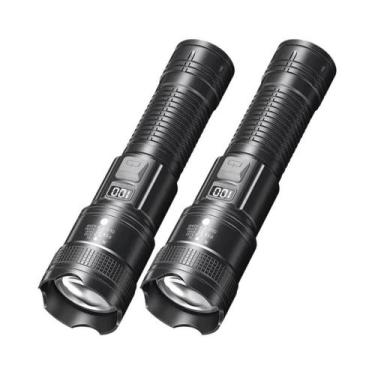 Imagem de Lanterna LED De Alta Potência 300000LM Tática Recarregável Por USB Com