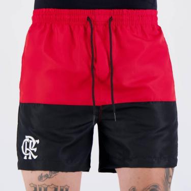 Imagem de Bermuda Flamengo Rubro Vermelha e Preta-Masculino