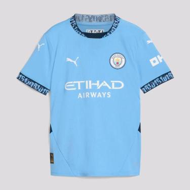 Imagem de Camisa Manchester City Infantil Home 24/25 s/nº Torcedor Puma-Unissex