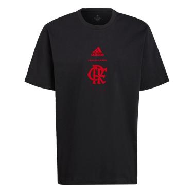 Imagem de Camiseta CR Flamengo 3-Stripes-Preto Adidas-Masculino