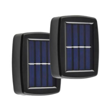 Imagem de Kit 2 Luminárias de Parede LED Solar - Arandelas com 2 Focos, À Prova d'Água, Ideal para Iluminação Externa, Varanda, Jardim e Entrada de Casa (2 peças)