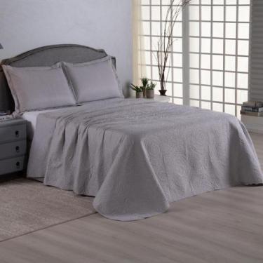 Imagem de Colcha Solteiro 02 Peças Dupla Face Matelado Petchwork Liso - Malucasi