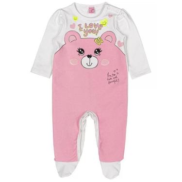 Imagem de MACACÃO BEBÊ MENINA URSO ROSA - MOMI-Feminino