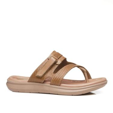 Imagem de Chinelo Pegada Feminino em Couro Whisky 232856-03-Feminino