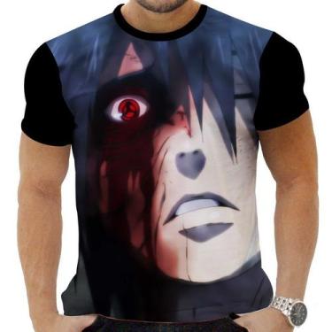 Imagem de Camiseta Camisa Personalizada Anime Naruto Obito Uchiha 09 - Zahir Sto