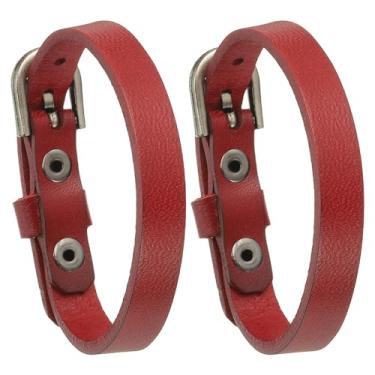 Imagem de PATIKIL Pulseira de cinto de couro, pulseira masculina com fivela fina para mulheres, pulseira de couro vintage, One Size, Couro, Sem Pedra Preciosa