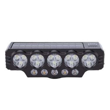 Imagem de RiToEasysports Luzes de Bicicleta, Farol de Bicicleta Led Recarregável Movido a Energia Solar de Liga de Alumínio de 900lm para Passeios Noturnos