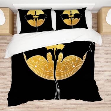 Imagem de Allenjoy Book Loves Conjunto de edredom preto com asa de dragão com 1 fronha para mulheres, adolescentes, fãs de filha, irmã, quarto de bebê, lavável na máquina, durável, tamanho solteiro