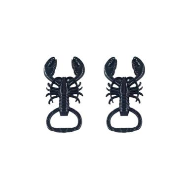 Imagem de Saca-rolhas lagosta abridor de garrafas portátil de metal vinho cerveja abertura cozinha diversão retro versátil acessórios de artesanato (tipo t)