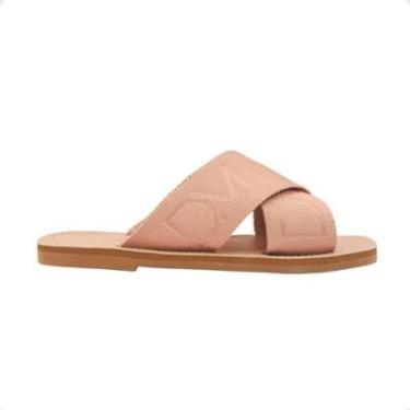 Imagem de Tamanco Rasteiro Cruzado Dayane Magalhães Celeste-Feminino