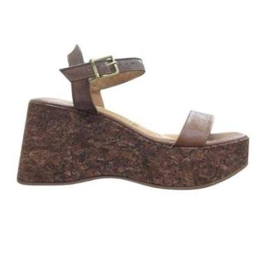 Imagem de Sandália Vizzano Plataforma - Feminina - Marrom-Feminino