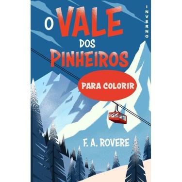 Imagem de O Vale Dos Pinheiros - Inverno - Para Colorir