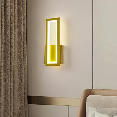 Imagem de Lâmpadas de Parede LED Moderna Minimalista Iluminação de Parede Interior com Interruptor de Toque Metal Acrílico Lâmpada de Parede Decorativa para Sala de Estar Quarto Corredor Escada (Luz Branca