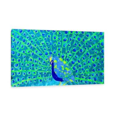Imagem de Walasse Ting Impressão artística em tela pavão II galo famosa reprodução de pintura floral feminina decoração de parede grande colorida para quarto moldura de 60 x 95 cm (24 x 37 polegadas)