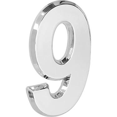 Imagem de Número Residencial 3D"9" Plástico ABS Cromado Metalcromo