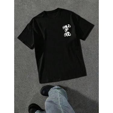 Imagem de Camiseta Unissex Estampada Child Of God Psalm 23 Gospel Fé Cristã Stre