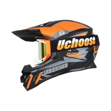 Imagem de Capacete De Motocross Off-Road Certificado DOT Com Óculos Para Downhil