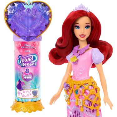 Imagem de Boneca Fashion Mattel Disney Princesa Ariel com 8 Surpresas