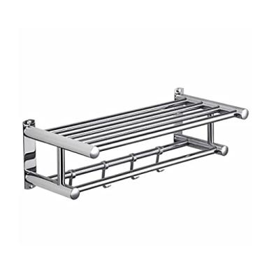 Imagem de CNBYDK Prateleira de banheiro, prateleira de parede, banheiro, cozinha, sem perfuração, prateleira de armazenamento, cesta de pendurar na parede, armazenamento multifuncional