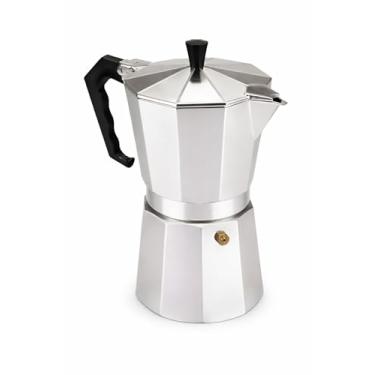 Imagem de Cafeteira Italiana Inox Moka 450ml 9 Xícaras Café Expresso Alumínio
