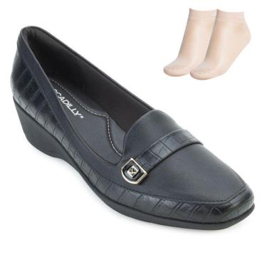 Imagem de Sapato Salto Anabela Piccadilly e Meia PD23-143204