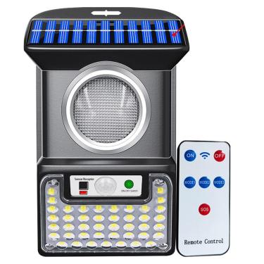 Imagem de Luminaria Solar Led Controle 4 Modos Balizador Sensor De Pro