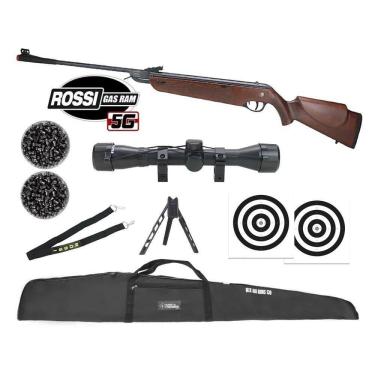 Imagem de Carabina Rossi Dione 5g Madeira Gás Ram Nitro 5.5 + Kit