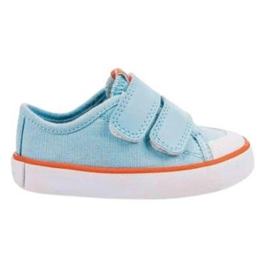 Imagem de Tênis Casual com Tira Colante Infantil Menino Diversão DI2375 Baby Ale Azul Claro-Masculino