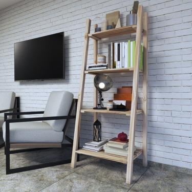 Imagem de Arara Quarto Closet 4tábuas Amplas Organizar De Madeira Pinus