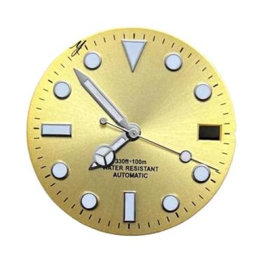 Imagem de Mostrador De Relógio Luminoso Sunburst 28.5mm Com Ponteiros Para Movim