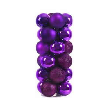 Imagem de Bolas De Natal De 6CM, 24 Peças, Enfeites Pendurados Para Decoração De