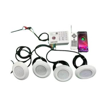 Imagem de Luz De Piscina LED RGB 12W Bluetooth Para Uso Interno E Externo, Lâmpa