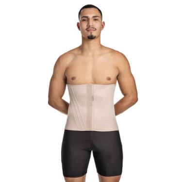 Imagem de Cinturita Masculina Redutora 16 Barbatanas 5190 - Mabella, Castanho, G