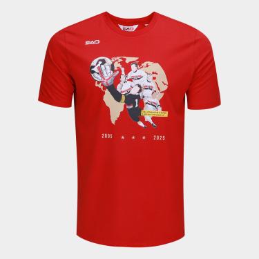 Imagem de Camiseta São Paulo Heróis do Tri Masculina-Masculino