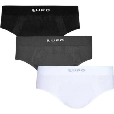 Imagem de Kit 3 Cueca Masculina Slip Lupo Micromodal Sem Costura Premium, Sortid