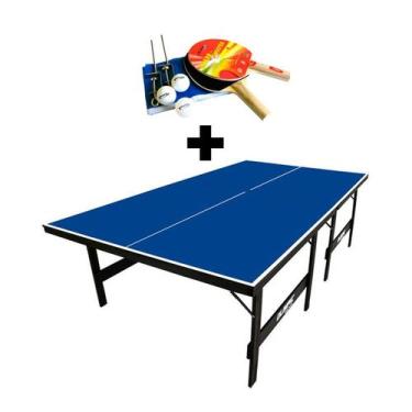 Imagem de MESA DE PING PONG MDP 15mm Olimpic 1013 + KIT Suporte, Rede, Bolinhas 