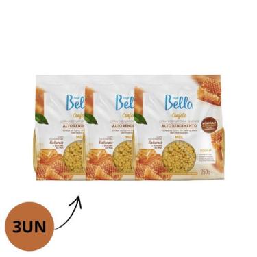 Imagem de Kit Depil Bella Cera Confete Mel 250g 3/Un