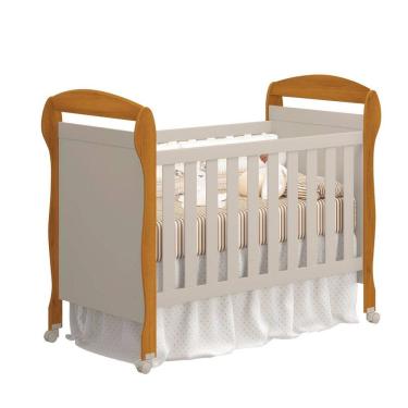 Imagem de Berço para Quarto de Bebê 2 em 1 Danny Areia Fosco/Savana