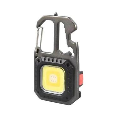Imagem de Lanterna Mini EDC Recarregável Com Chaveiro, Lâmpada De Trabalho Portá