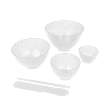 Imagem de Kit com 4 Cubetas Silicone e 2 Espátula Para Estética, Saúde, Argilas,