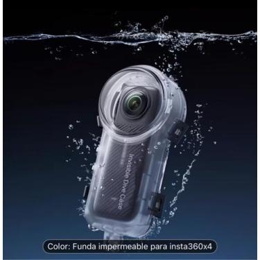 Imagem de Capa Mergulho Insta360 X4 Original - Invisible Dive Case Transparente