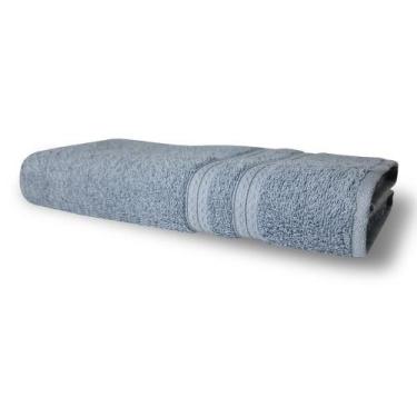 Imagem de Toalha De Rosto Lisboa Grossa 45x80cm Alta Absorção 420g/m² Azul - TOA