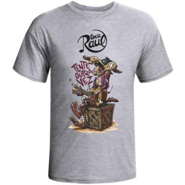 Imagem de Camiseta  Toca Raul fornecedor M&M Presentes Personalizados, Cinza, 16