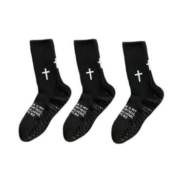 Imagem de Meias Unissex Para Esportes Ao Ar Livre, 3 Pares, Meias Confortáveis p