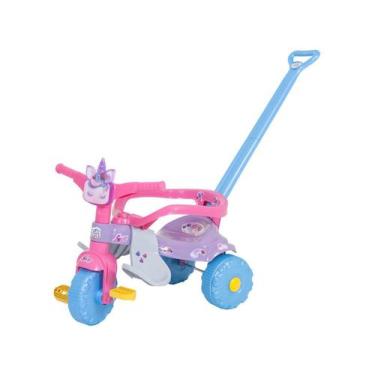 Imagem de Triciclo Infantil Unicórnios Uni Love - com Empurrador Magic Toys