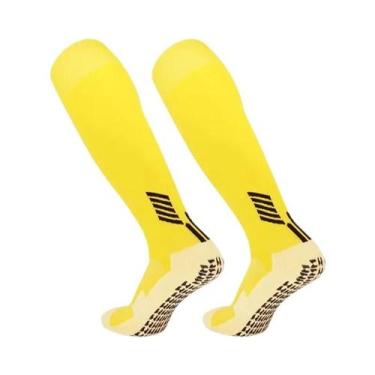 Imagem de Meias De Futebol Antiderrapantes De Cano Longo Com 11 Cores, Fundo Ato