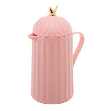 Imagem de Garrafa Térmica de Plástico Bird Rosa 600 ML Wolff