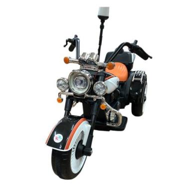 Imagem de Moto Elétrica Infantil 12V Chopper Sirene Branca - UNITOYS