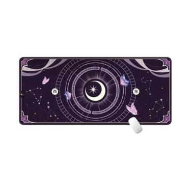 Imagem de Grande Mouse Pad Kawaii De Menina Mágica Com Borda Costurada Para Casa